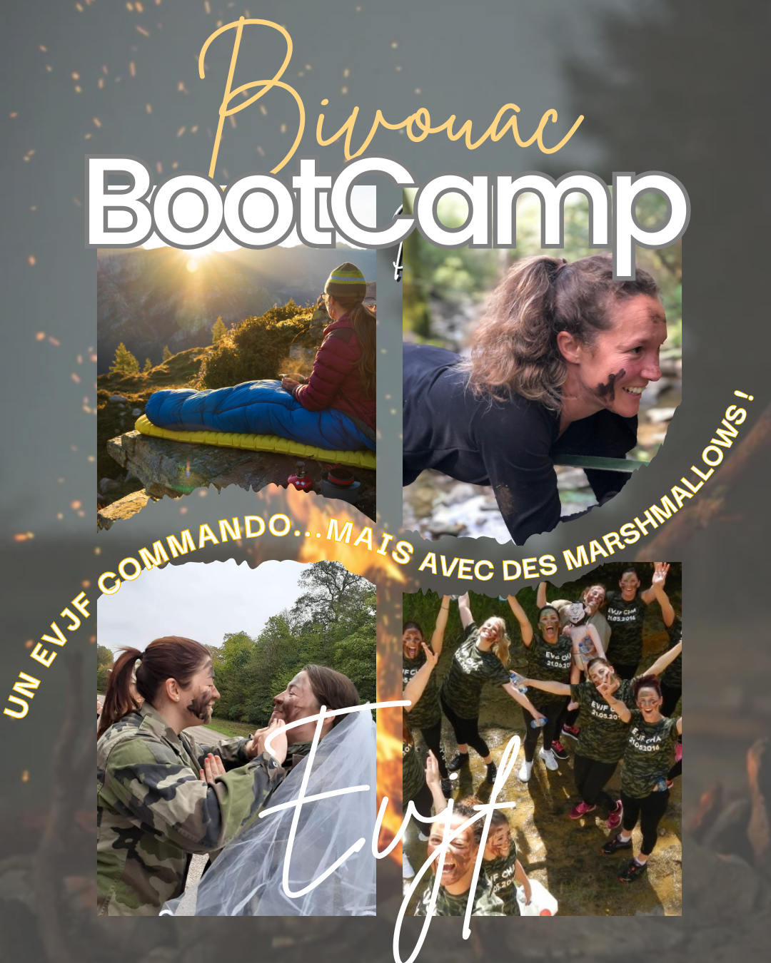 Evjf bootcamp bivouac