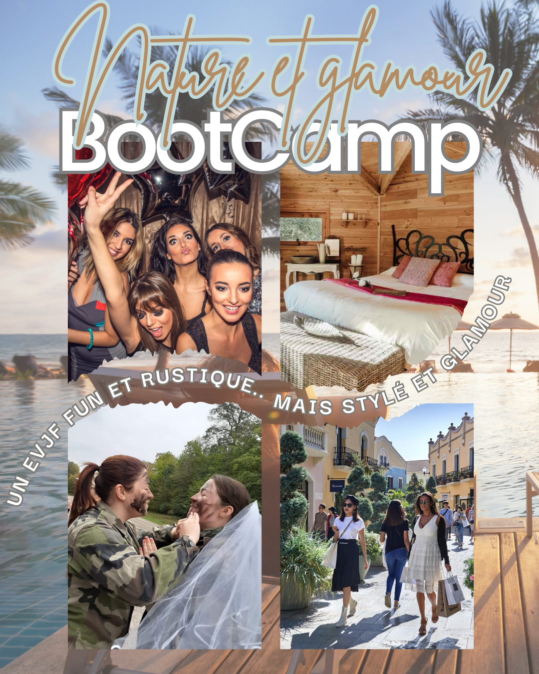 EVJF BOOTCAMP ET GLAMOUR FRANCE ET ESPAGNE